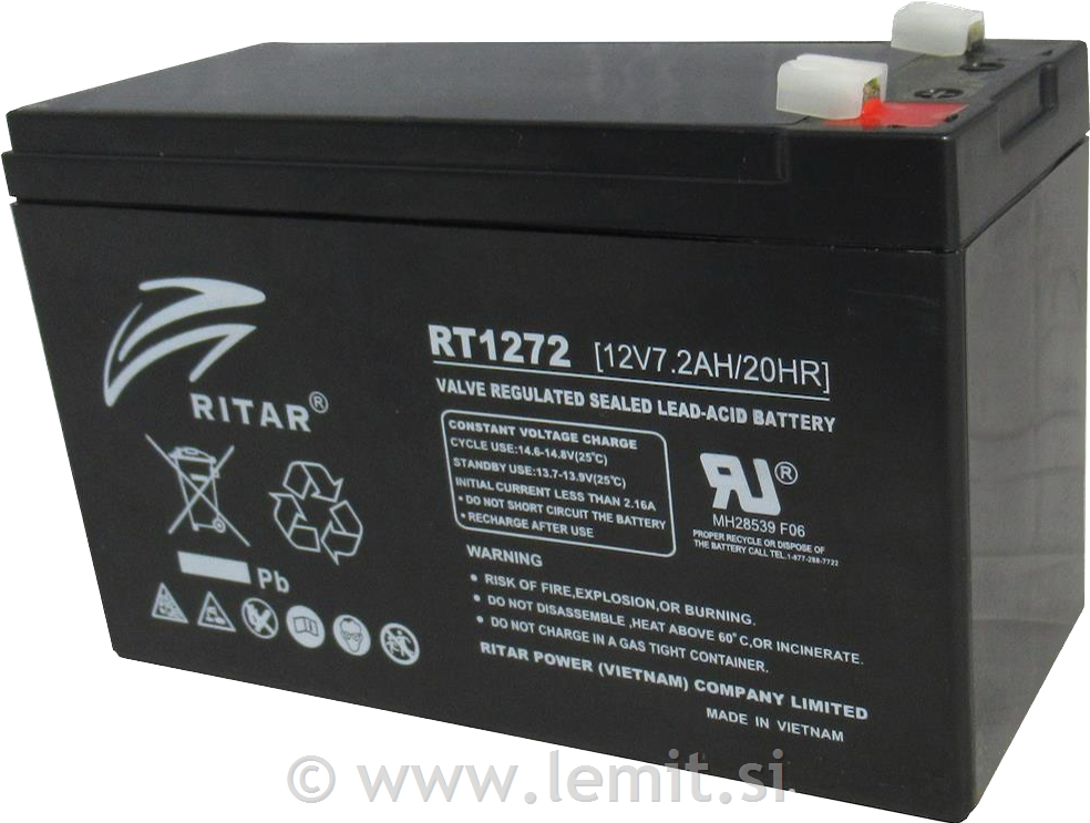 UPS AGM akumulator 12V 7,2Ah F1 Ritar