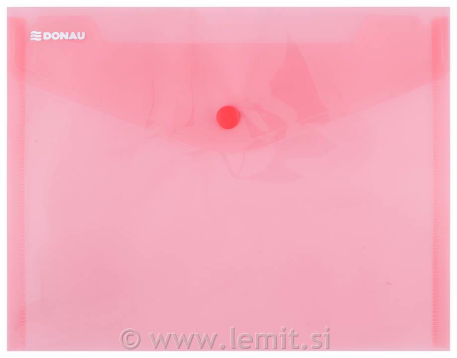 Mapa z gumbom C5 rdeča