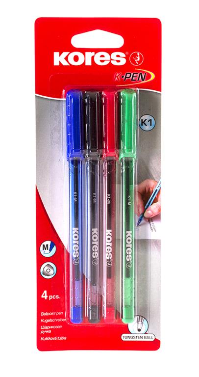 Kemični svinčniki K.Pen, 4 kos