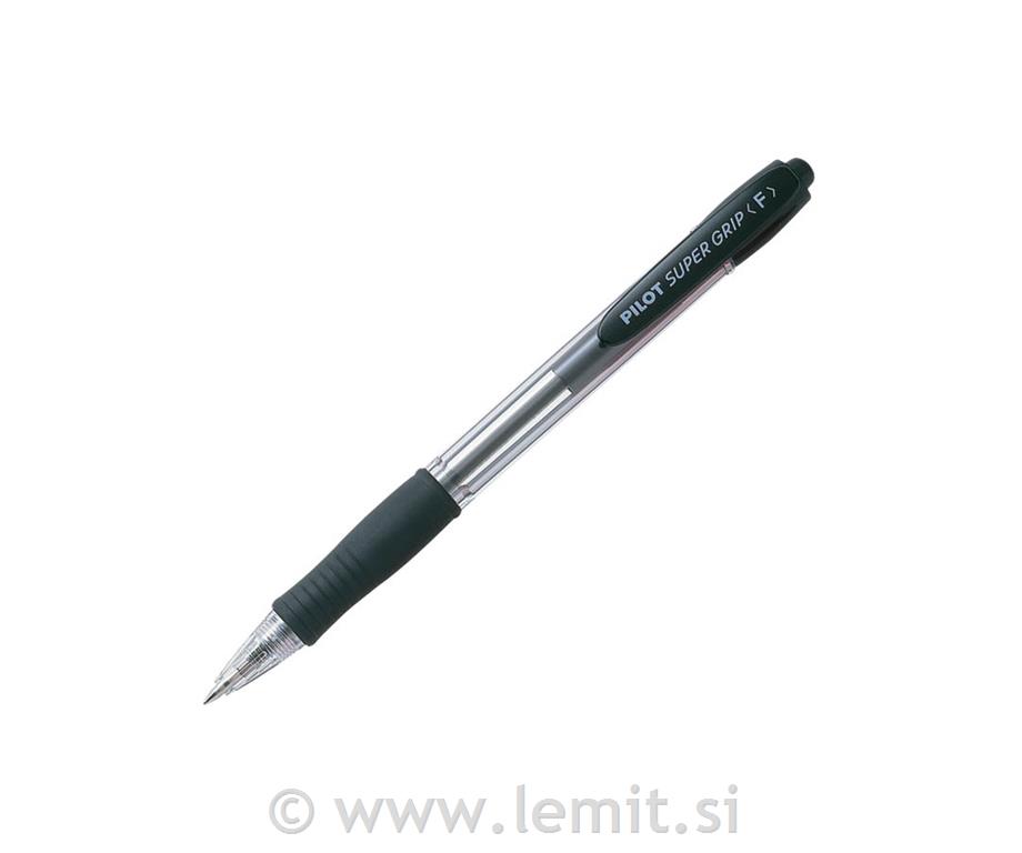 Kemični svinčnik SuperGripF 12kos črn