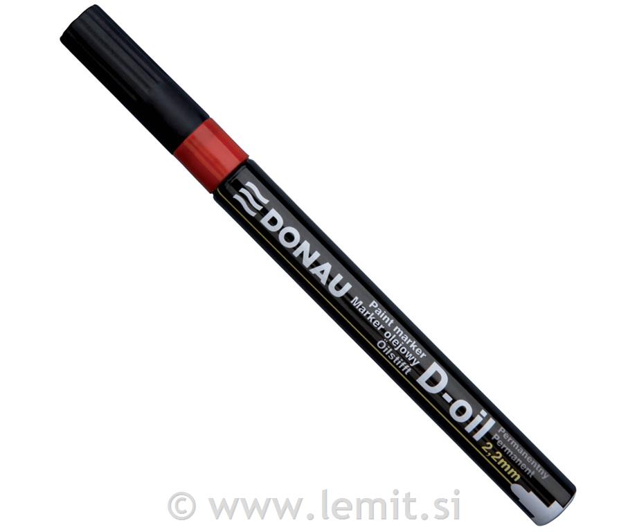 Marker oljni D-oil 2,2mm rdeč