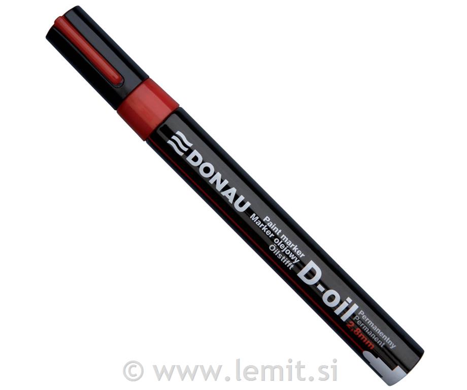 Marker oljni D-oil 2,8mm rdeč