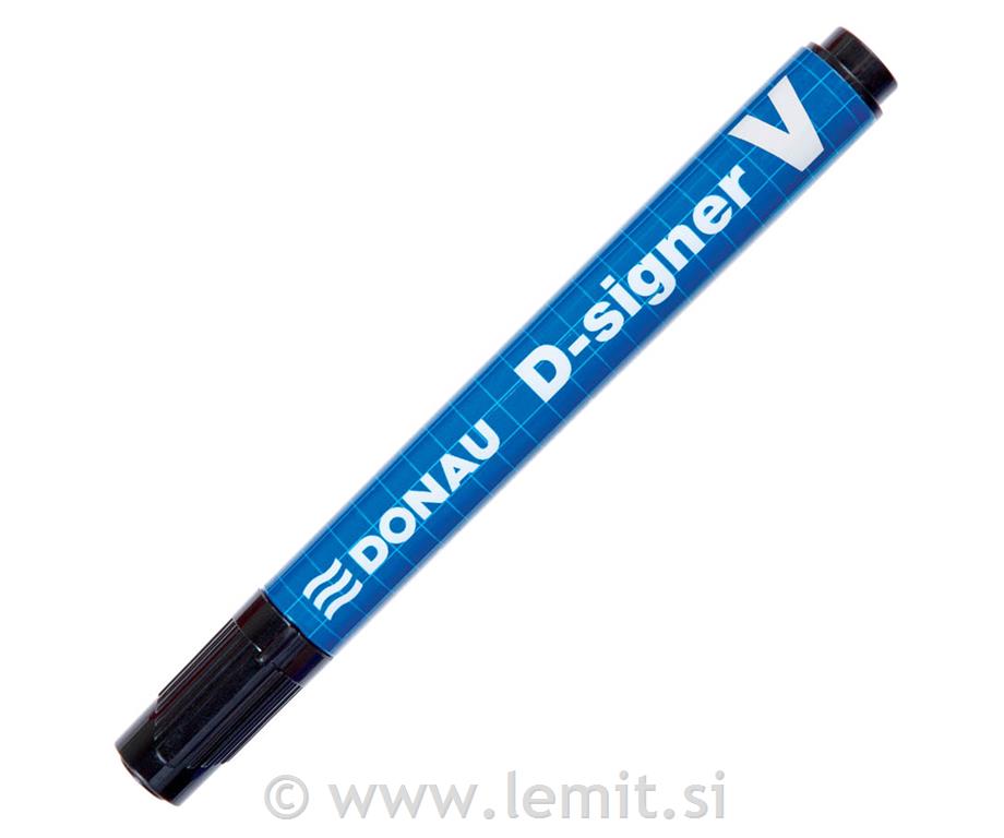 Marker perm. D-SignerV, 10kos, črn