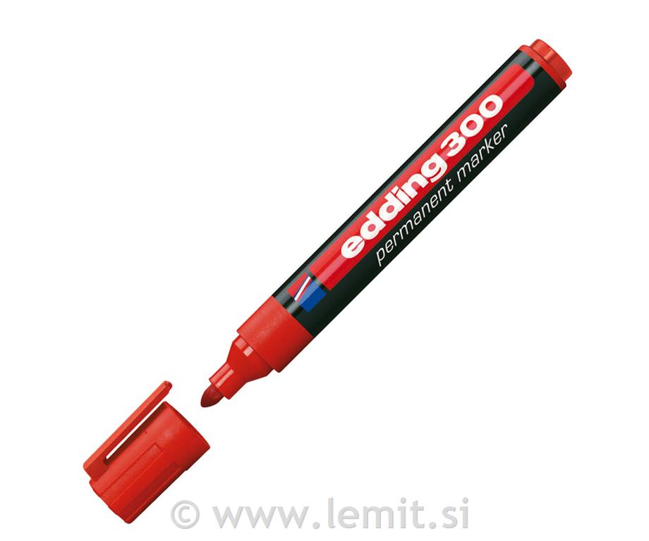 Marker perm. E-300, 10kos, rdeč