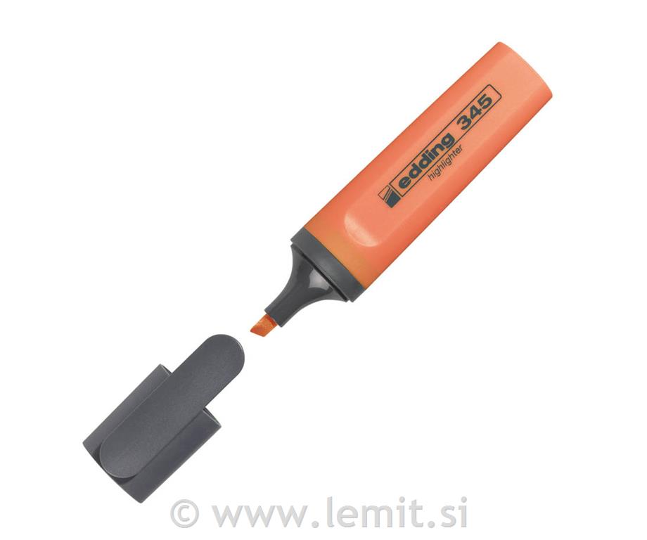 Tekst marker E-345, 10kos, oranžen