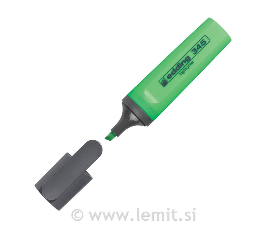 Tekst marker E-345, 10kos, sv. zelen