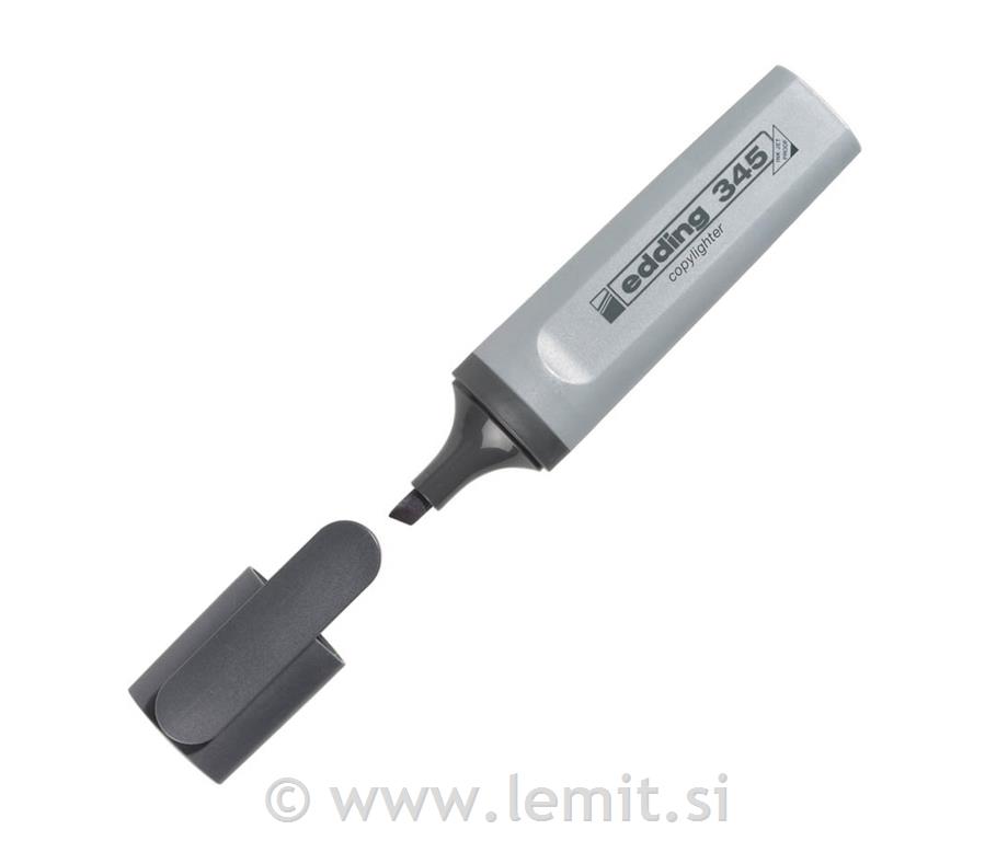 Tekst marker E-345, 10kos, srebrno siv