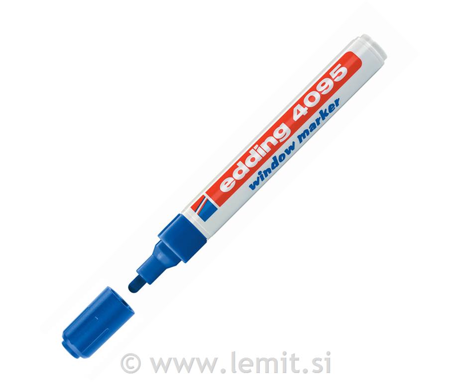 Marker kredni E-4095, 2-3 mm, moder
