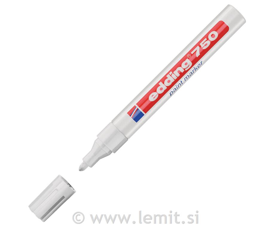 Marker z lakom E-750, 2-4 mm, 10kos, bel