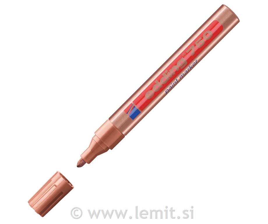 Marker z lakom E-750,2-4mm, 10kos, bakr.