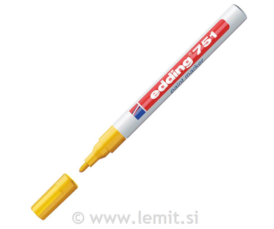 Marker z lakom E-751, 1-2mm, 10kos, rum.