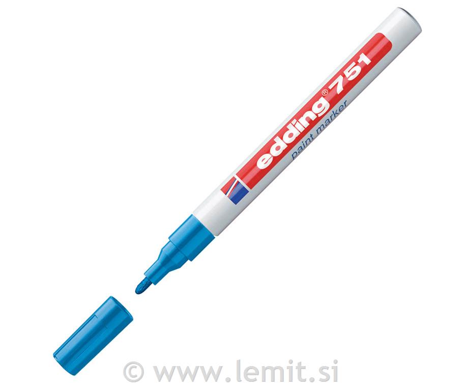 Marker z lakom E-751, 10kos, sv. moder