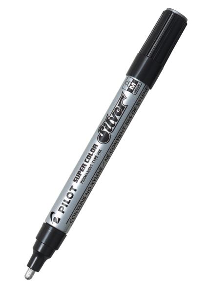 Marker SUPER COLOR, MEDIUM, srebrna