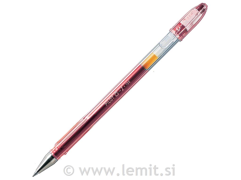 Gel roler G-1 0,5 12kos, rdeč