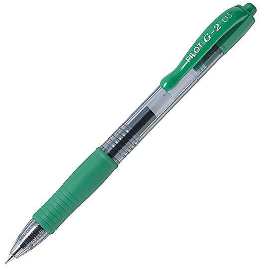 Gel roler G-2 0,5 12kos, zelen