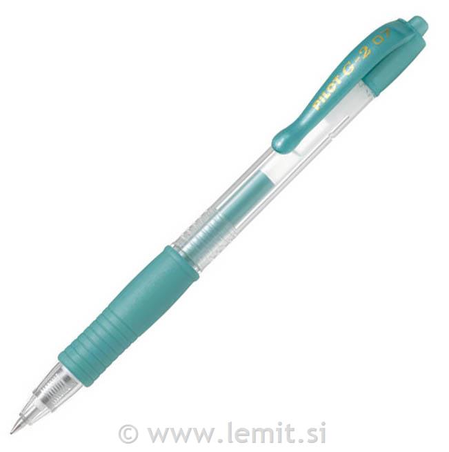 Gel roler G-2 0,7 12kos, metallic zelen