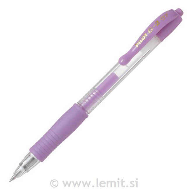 Gel roler G-2 0,7 12kos, pastel vijoli.