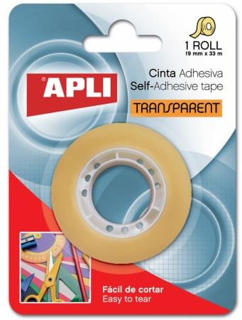 Apli Lepilni trak, prozoren, 19 mm x 33