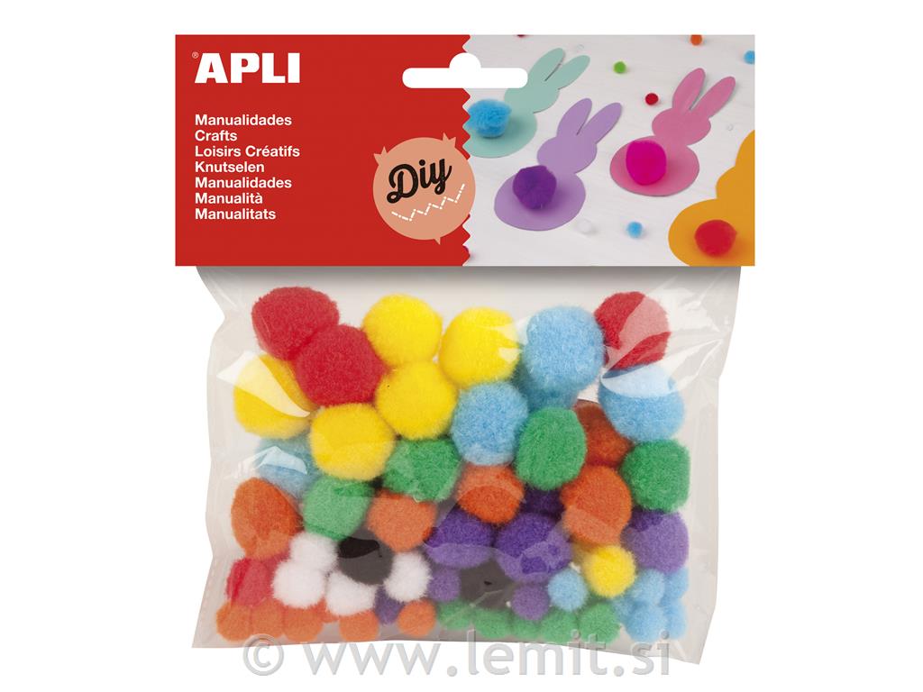 Apli Pom-pon kroglice, mix 78/1