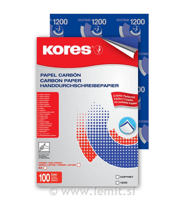 Karbon papir moder, 100 listov