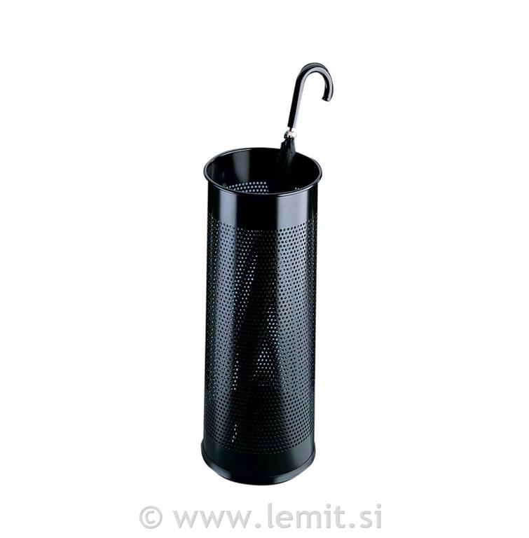 Stojalo za dežnike, premer 26 cm, črno
