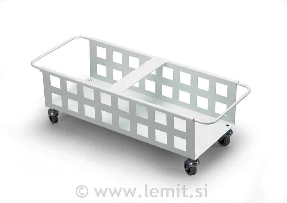 Durabin voziček za 2x40l, bel