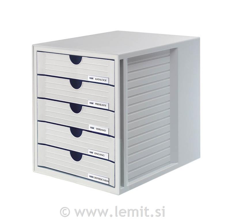 Predalnik SYSTEM BOX zaprt, siv