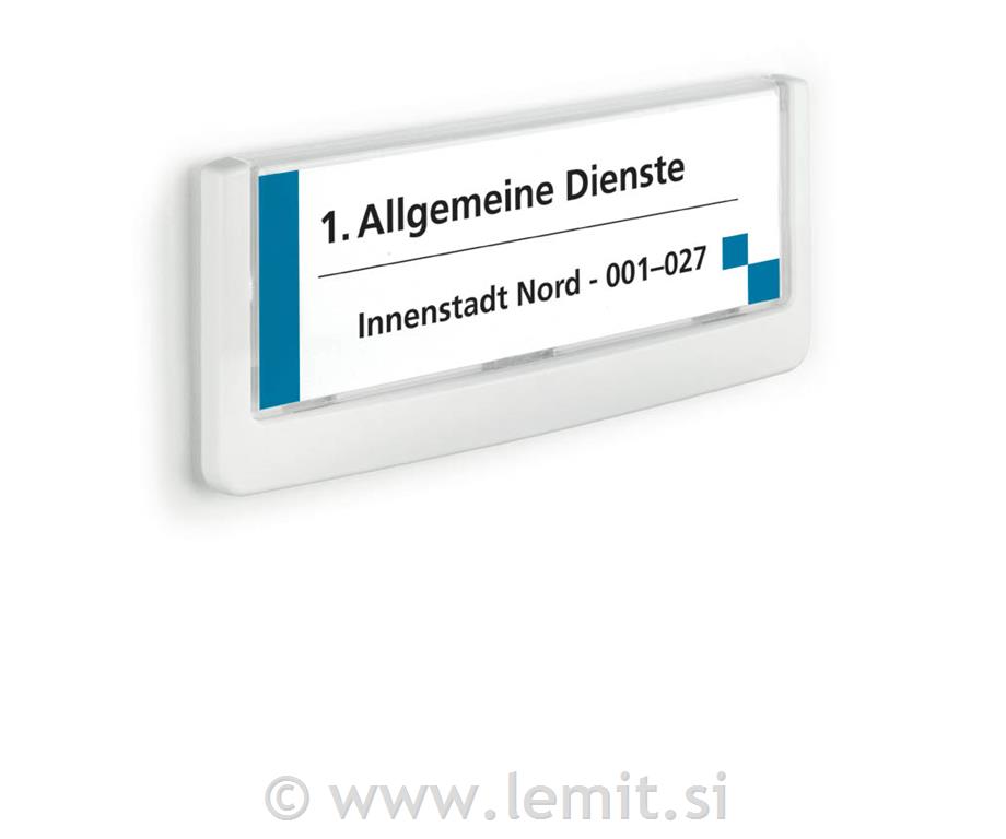 Info ploščica Click 149x52,5mm bela