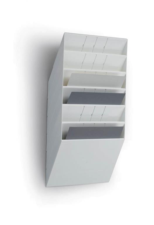 Flexiboxx stenski 6 A4 ležeč bel