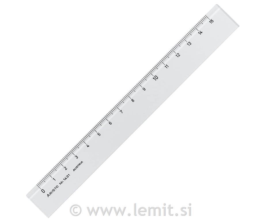 Ravnilo pleksi 15cm