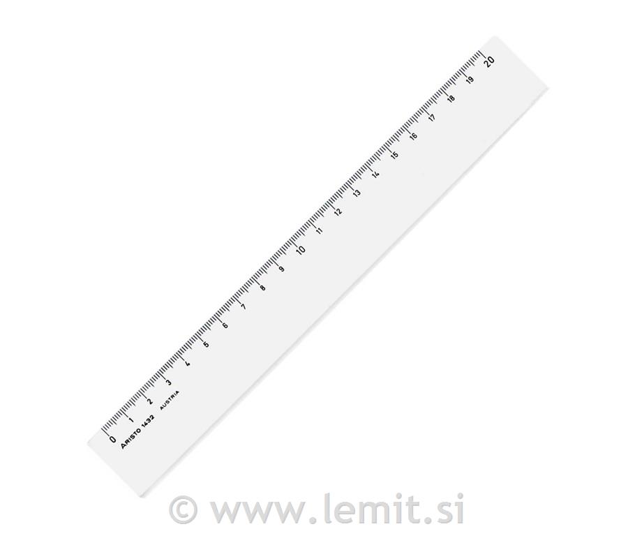 Ravnilo pleksi 20cm