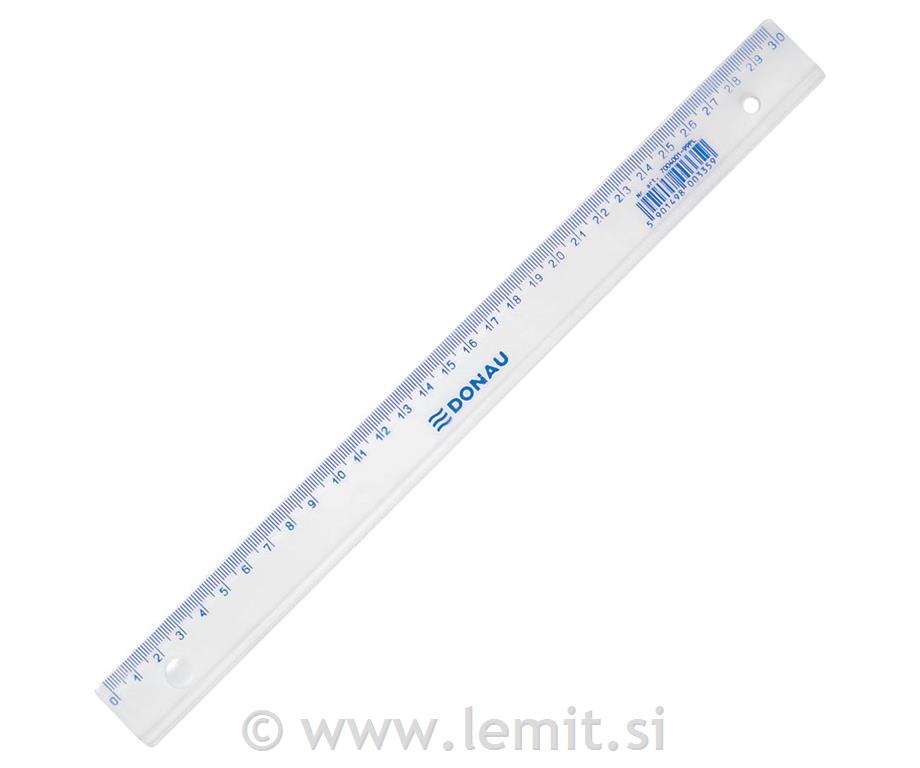 Ravnilo 30 cm prozorno