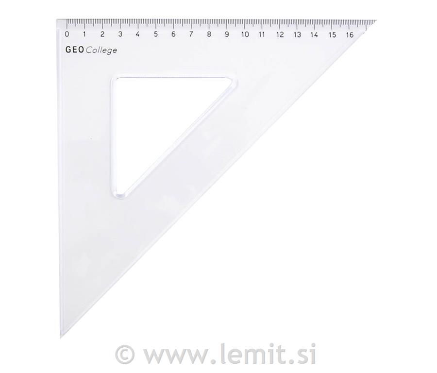 GeoCollege trikotnik 45°, 18cm