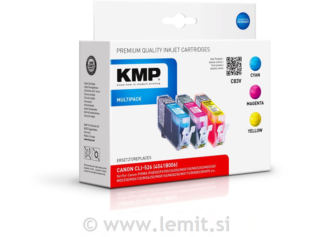 Kartuša KMP Canon PromoPACK, 3x9ml