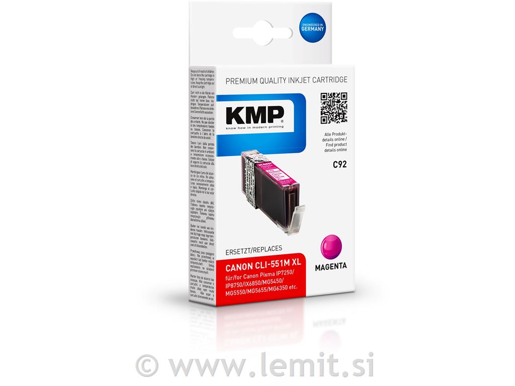 Kartuša KMP Canon CLI-551C XL, magenta