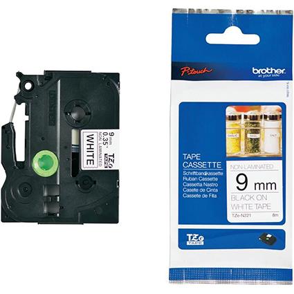 TZEN221 Bel/črn 9mm, trak za PT