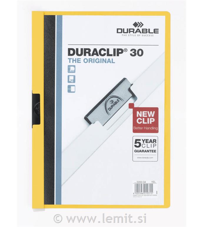 Mapa Duraclip (2200) A4 rumena