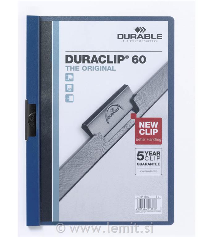 Mapa Duraclip (2209) A4 temno modra
