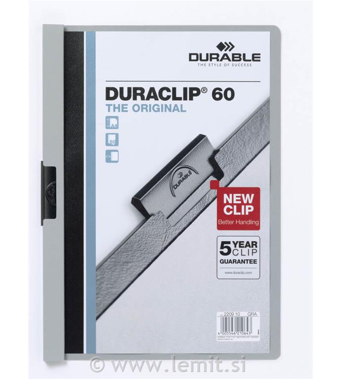 Mapa Duraclip (2209) A4 siva