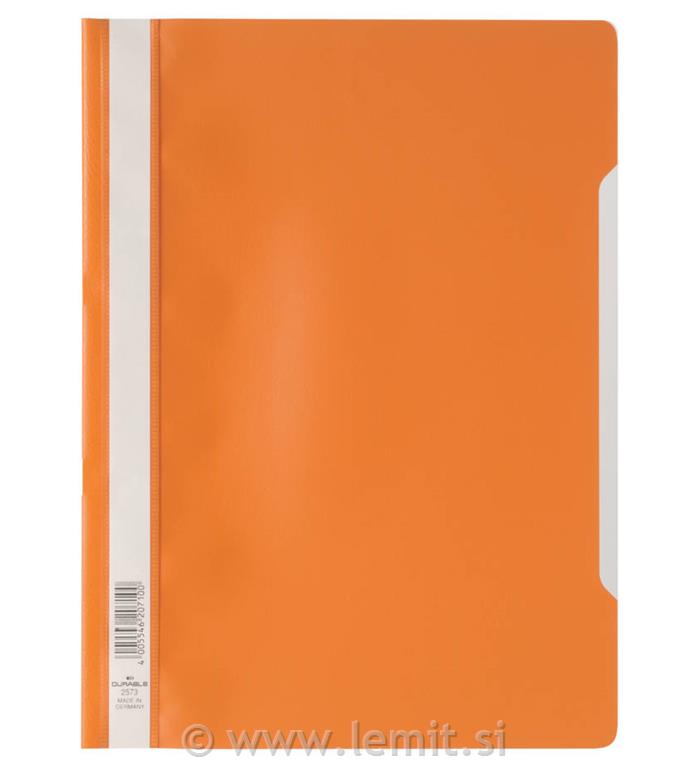 Mapa s sponko (2573) oranžna