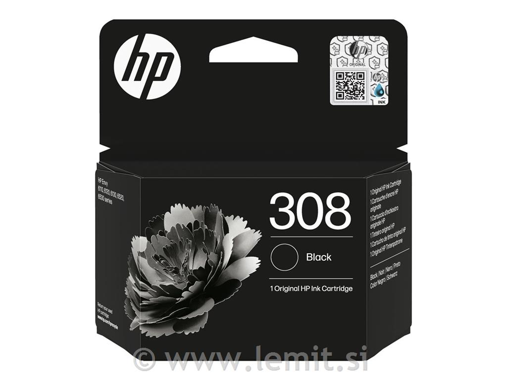 HP 308 črna original kartuša
