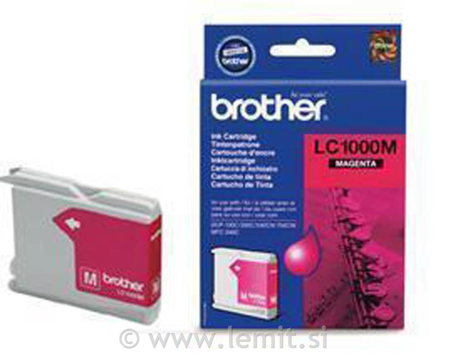 Brother Kartuša LC1000M, magenta, 400st.