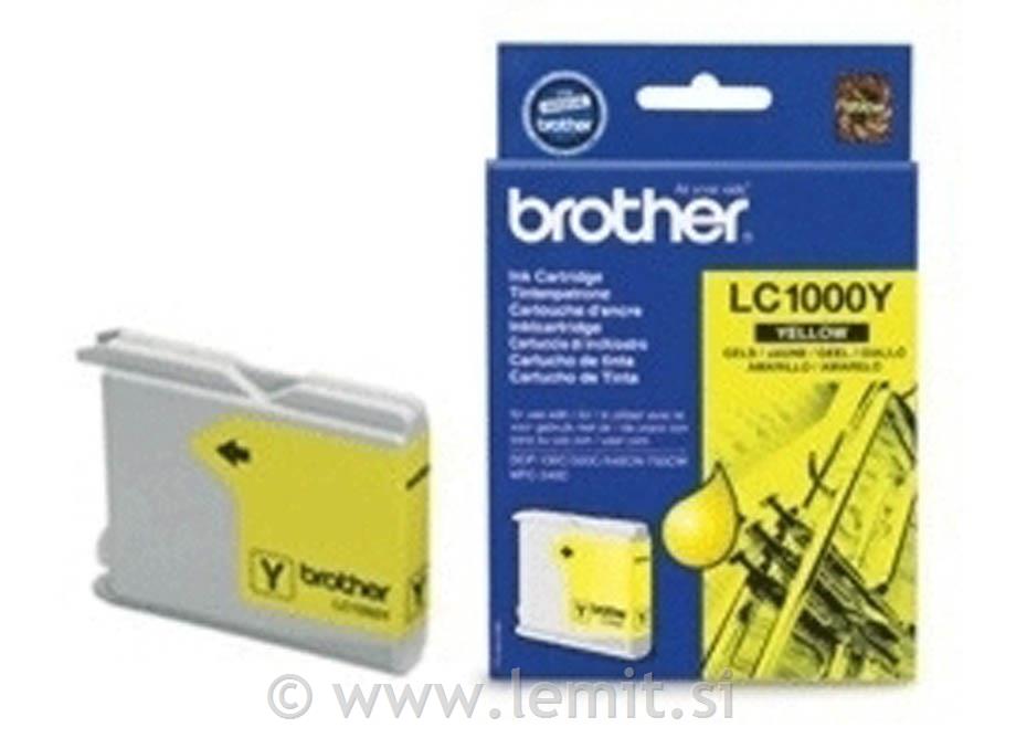 Brother Kartuša LC1000Y, yellow, 400str.