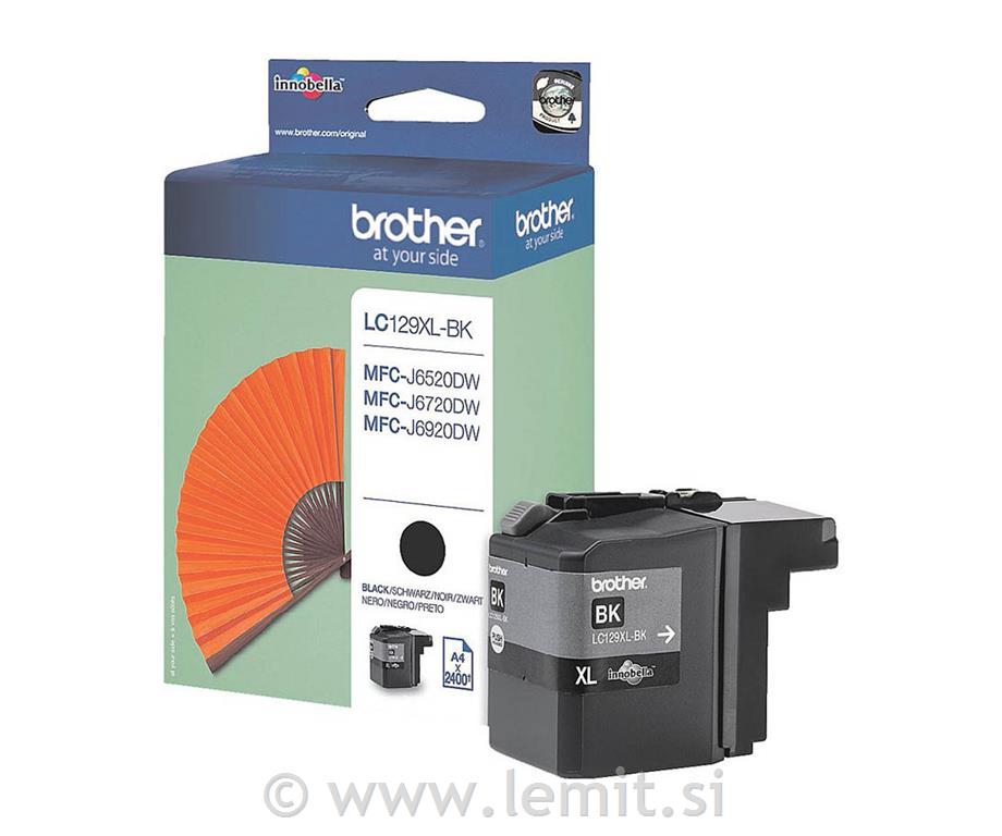 Brother Kartuša LC129XLBK, črna 2.400st.