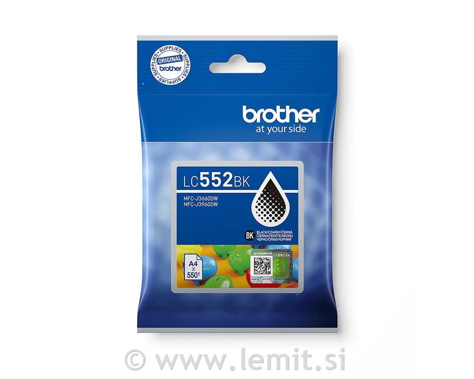 Brother Kartuša LC552 BK, črna