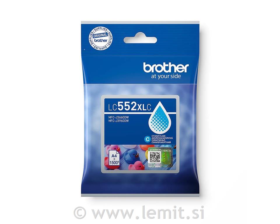 Brother Kartuša LC552XL C, cyan