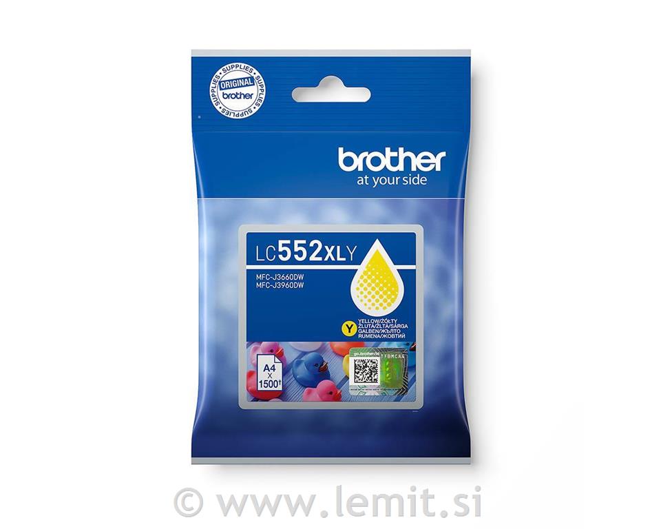 Brother Kartuša LC552XL Y, yellow