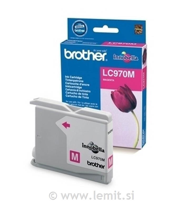 Brother Kartuša LC970M, magenta, 300str.