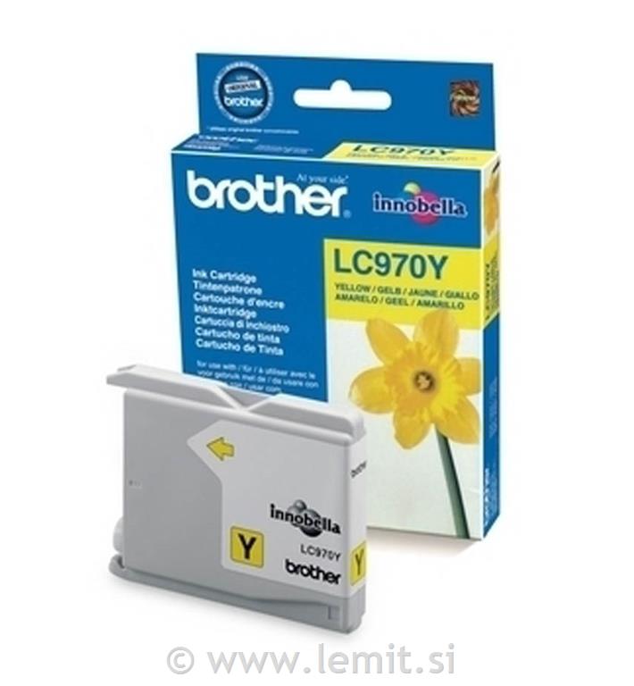 Brother Kartuša LC970Y, yellow, 300 str.