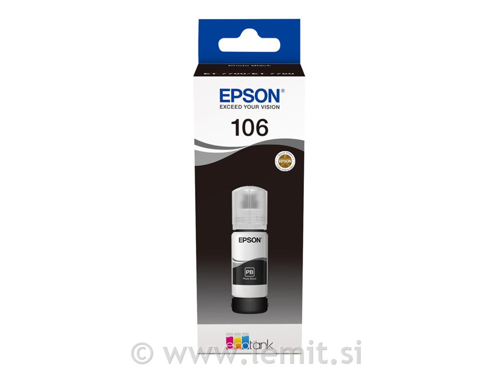 EPSON 106 EcoTank Photo črna ink flaška